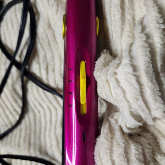 Original Bed Head TIGI Mini Hair Crimper Iron Pink/Yellow BH344 - Tested & Hot! - Picture 10 of 11